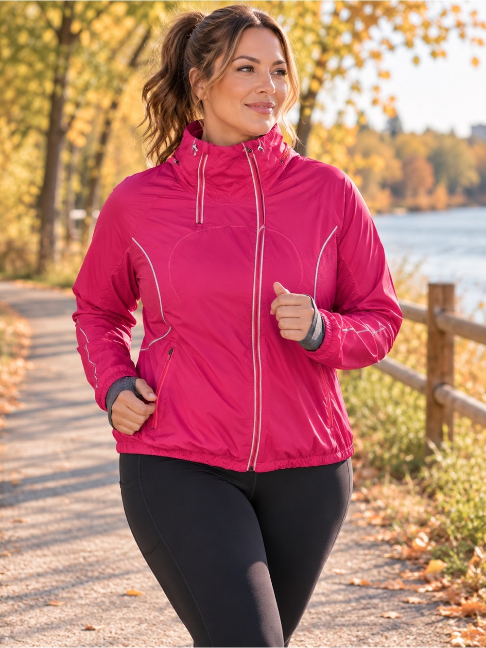 Lululemon Pink Full Zip Windbreaker Running Jacket